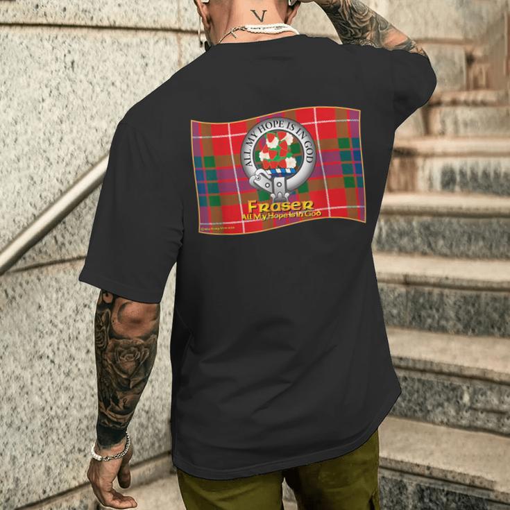 フレイザークラン タータン クレスト モット メンズTシャツ バックプリント 彼への贈り物