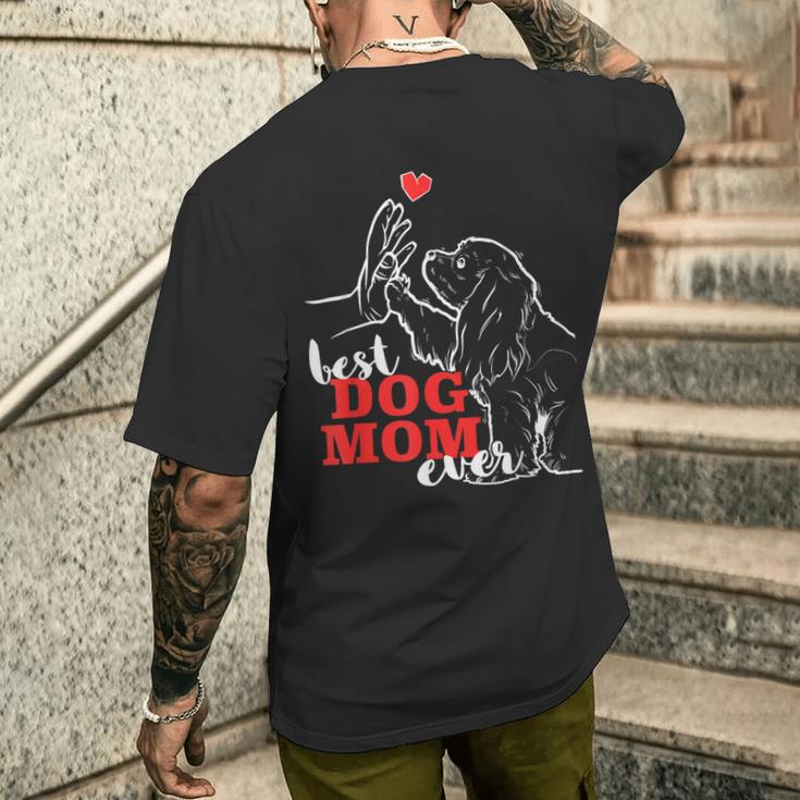 ベスト・キャバリア・キング・チャールズ・スパニエル・パパ・スパニエル メンズTシャツ バックプリント 彼への贈り物