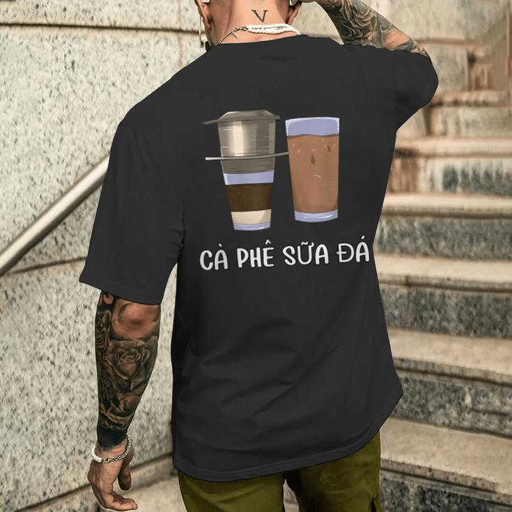 ベトナム ベトナム式フィルターコーヒー ベトナム式アイスコーヒー メンズTシャツ バックプリント 彼への贈り物