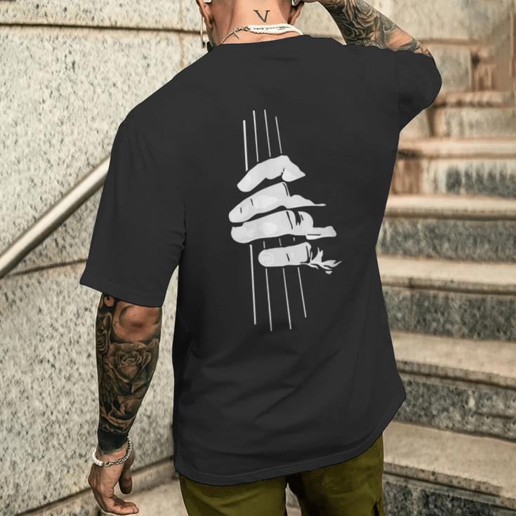 ベーシストのためのコントラバス奏者のミュージシャンギフト Double Bass Bassist メンズTシャツ バックプリント 彼への贈り物