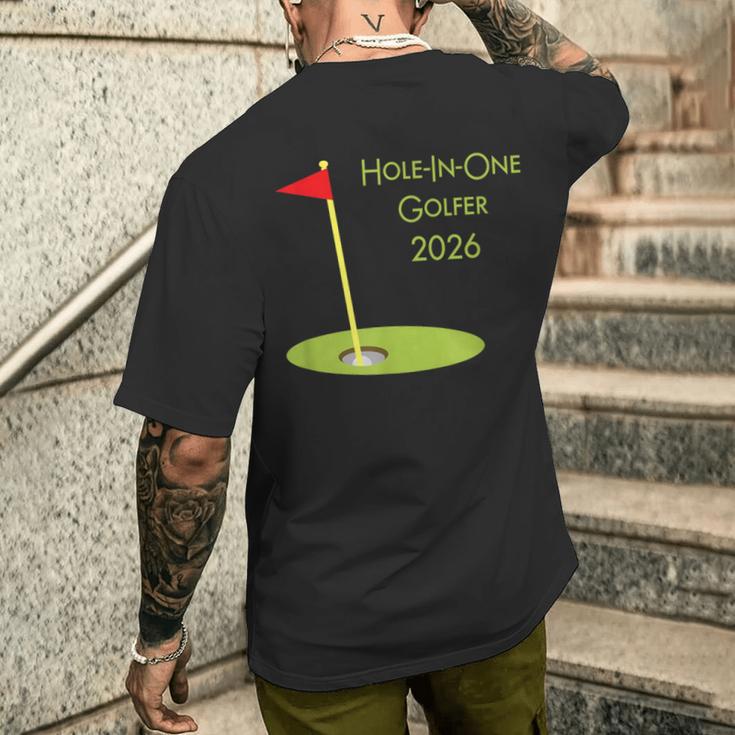 ホールインワンゴルファー2026ホールインワンゴルフ記念品 Hole In One Golfer 2026 メンズTシャツ バックプリント 彼への贈り物