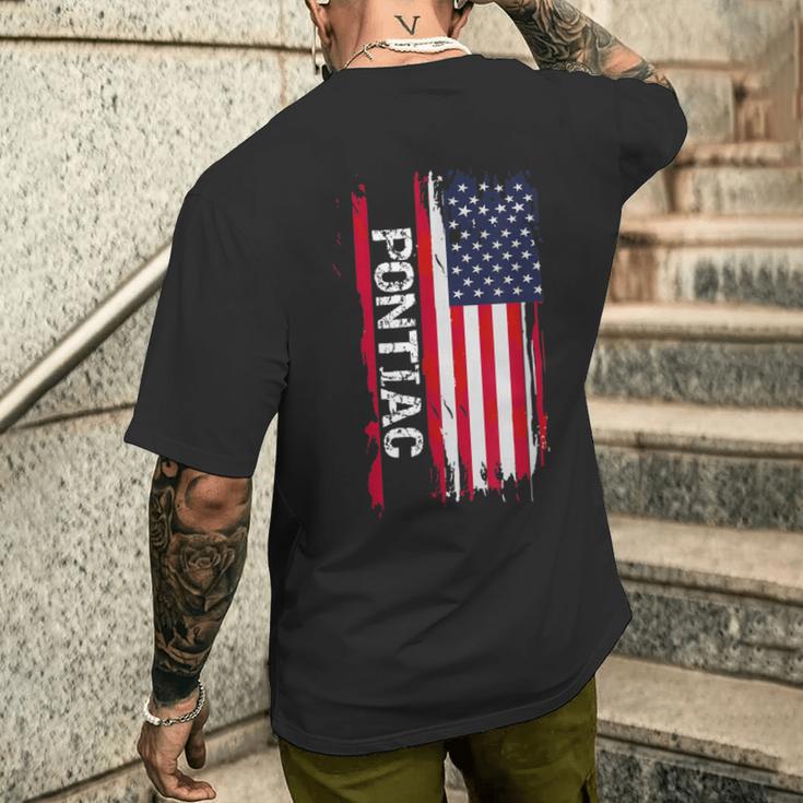ポンティアック シティ メンズTシャツ バックプリント 彼への贈り物