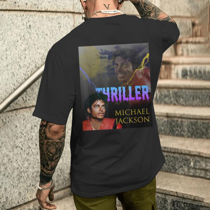 マイケルジャクソン 067 Thriller メンズTシャツ バックプリント 彼への贈り物