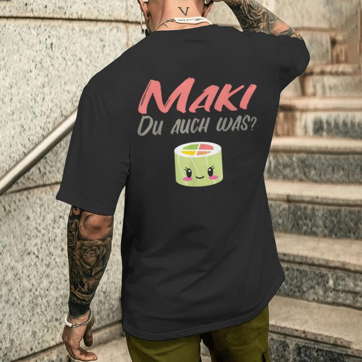 マキ・デュ・オーシュはマキ寿司 巻き寿司 メンズTシャツ バックプリント 彼への贈り物