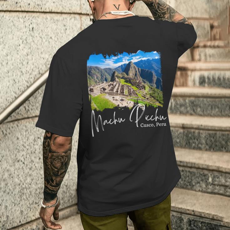 マチュピチュ 長袖tシャツ メンズTシャツ バックプリント 彼への贈り物