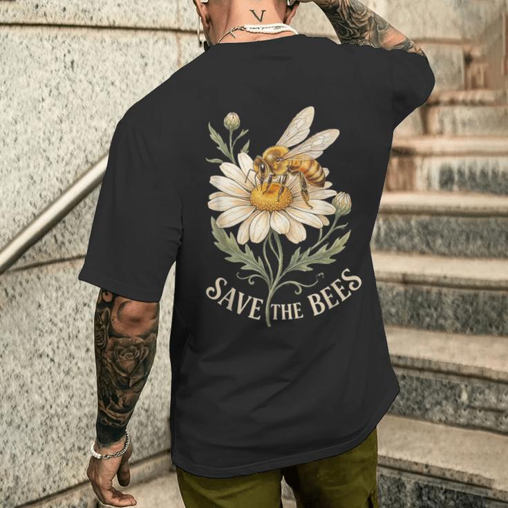 ミツバチを解放 メンズTシャツ バックプリント 彼への贈り物