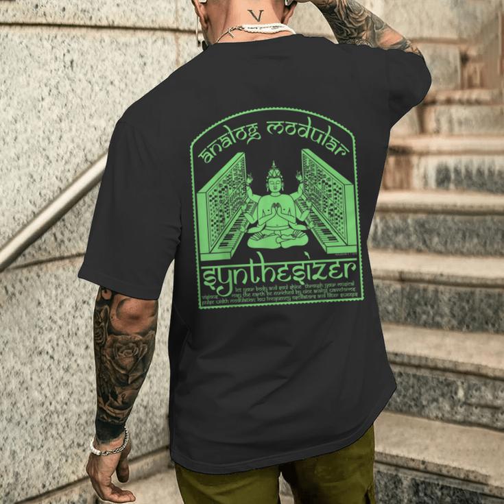 モジュラーシンセ面白いシンセサイザー メンズTシャツ バックプリント 彼への贈り物