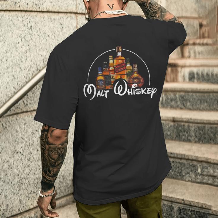 モルトウイスキーシャツ ファンシャツ ウィスキーパロディ メンズTシャツ バックプリント 彼への贈り物