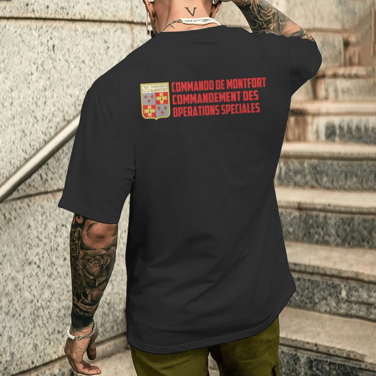 モンフォート コマンドー フランス特殊部隊 ミリタリー メンズTシャツ バックプリント 彼への贈り物