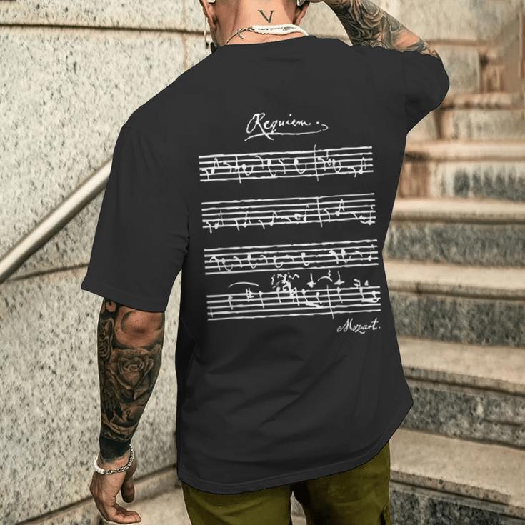 モーツァルトのレクイエム クラシック音楽愛好家tシャツ メンズTシャツ バックプリント 彼への贈り物