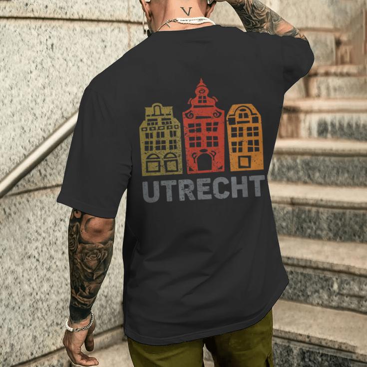 ユトレヒト旧市街 メンズTシャツ バックプリント 彼への贈り物