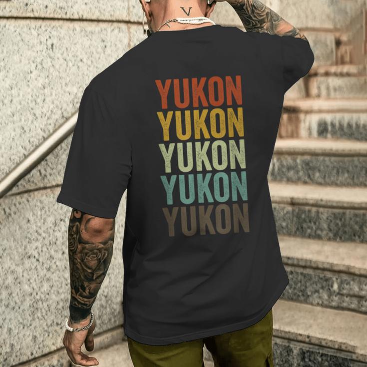 ユーコンシティレトロ メンズTシャツ バックプリント 彼への贈り物