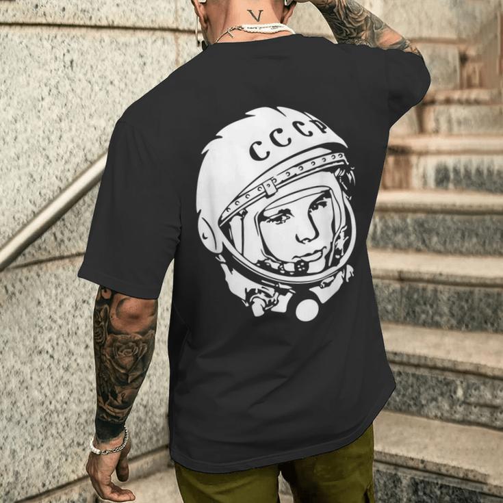 ユーリガガーリン Cccpデザイン メンズTシャツ バックプリント 彼への贈り物