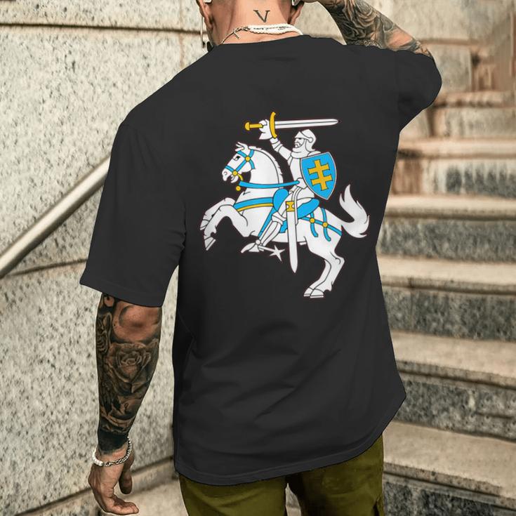 リトアニアン 紋章 ヴィティス シャツ Lietuva プライドギフト メンズTシャツ バックプリント 彼への贈り物