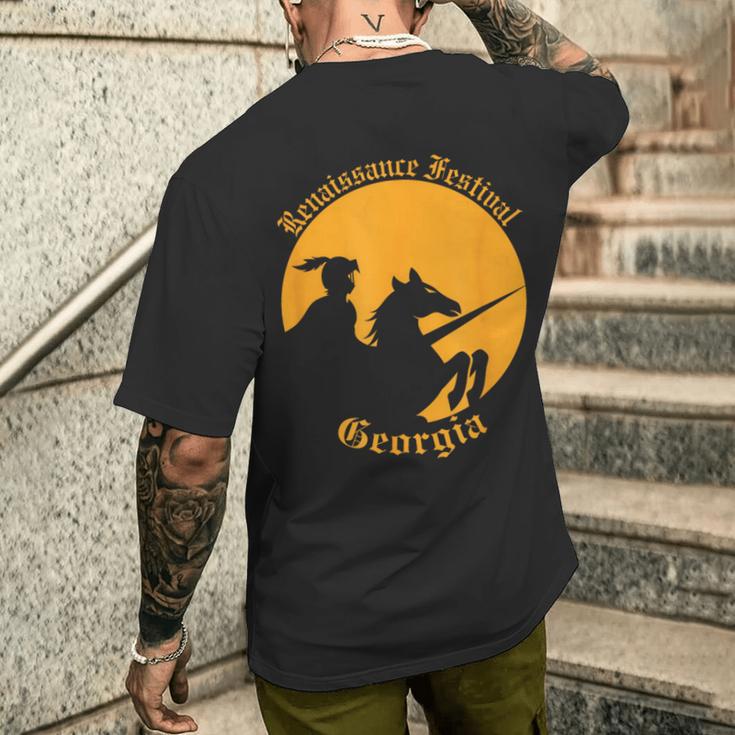 ルネッサンス・フェスティバル ジョージア・ナイト&ホース メンズTシャツ バックプリント 彼への贈り物