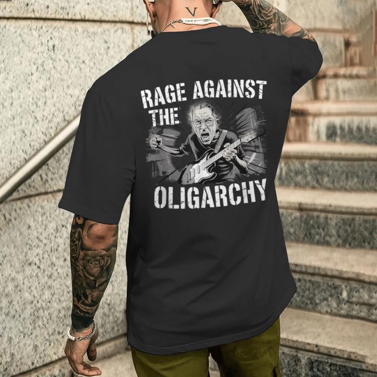レイジ・アゲインスト・オリガーキー・バーニー・サンダースが抗議レジストと戦う メンズTシャツ バックプリント 彼への贈り物