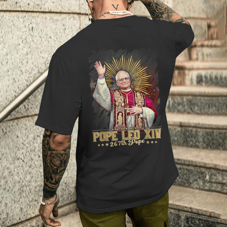レオ14世 ローマ教皇 メンズTシャツ バックプリント 彼への贈り物
