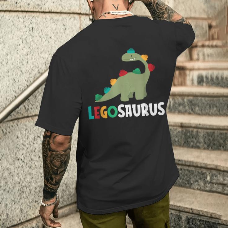 レゴサウルス おもしろ恐竜ザウルス メンズTシャツ バックプリント 彼への贈り物