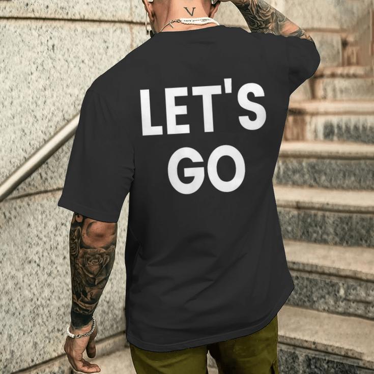 レッツ・ゴー メンズTシャツ バックプリント 彼への贈り物