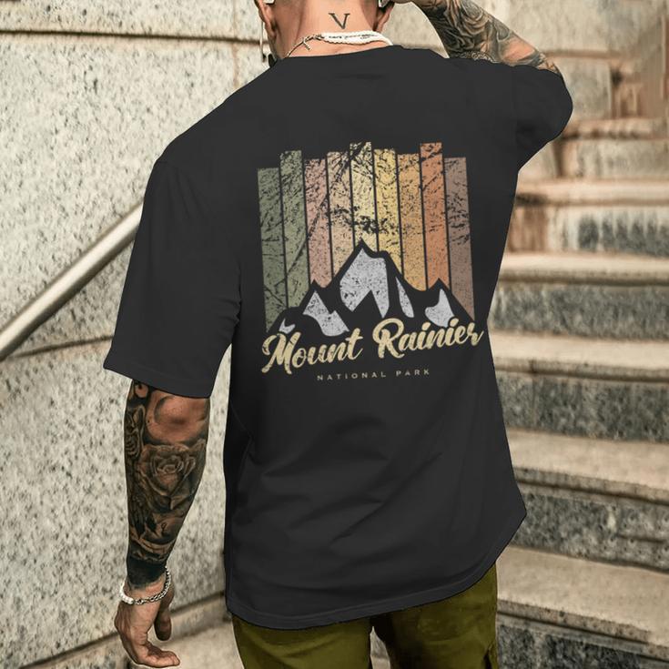 レトロマウントレーニア国立公園 Usヴィンテージマウントレーニア山 長袖tシャツ メンズTシャツ バックプリント 彼への贈り物