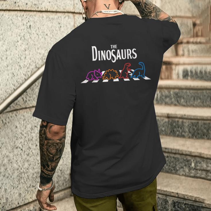 レトロ恐竜ギフト メンズ キッズ レディース おもしろ恐竜 メンズTシャツ バックプリント 彼への贈り物