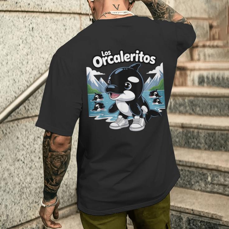 ロス・オルカレリトスバイラル・イタリアン・ブレインロット・ミーム メンズTシャツ バックプリント 彼への贈り物