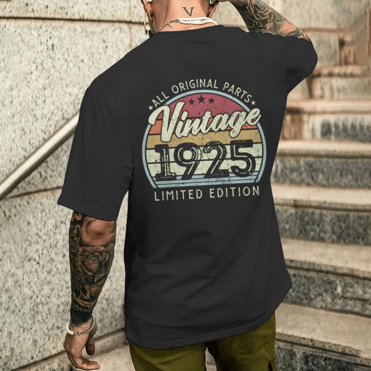 ヴィンテージ 1925 限定版 101歳の誕生日 長袖tシャツ メンズTシャツ バックプリント 彼への贈り物