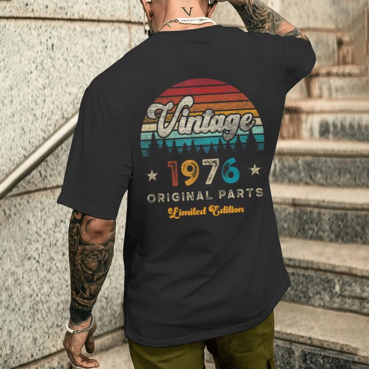 ヴィンテージ 1976 バースデー 50年限定品 メンズTシャツ バックプリント 彼への贈り物