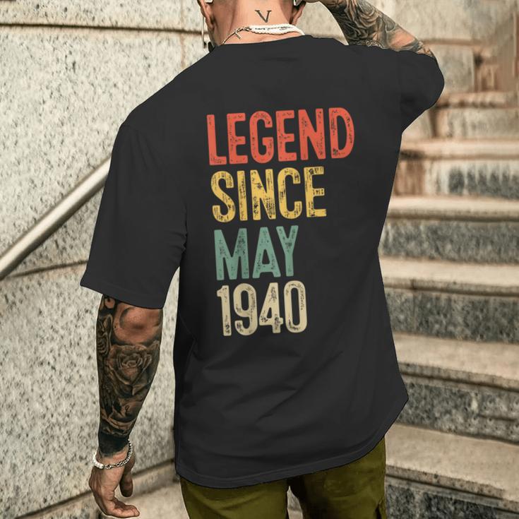 ヴィンテージ 86 誕生日デコレーション メンズ 86歳 1940 86歳の誕生日 メンズTシャツ バックプリント 彼への贈り物