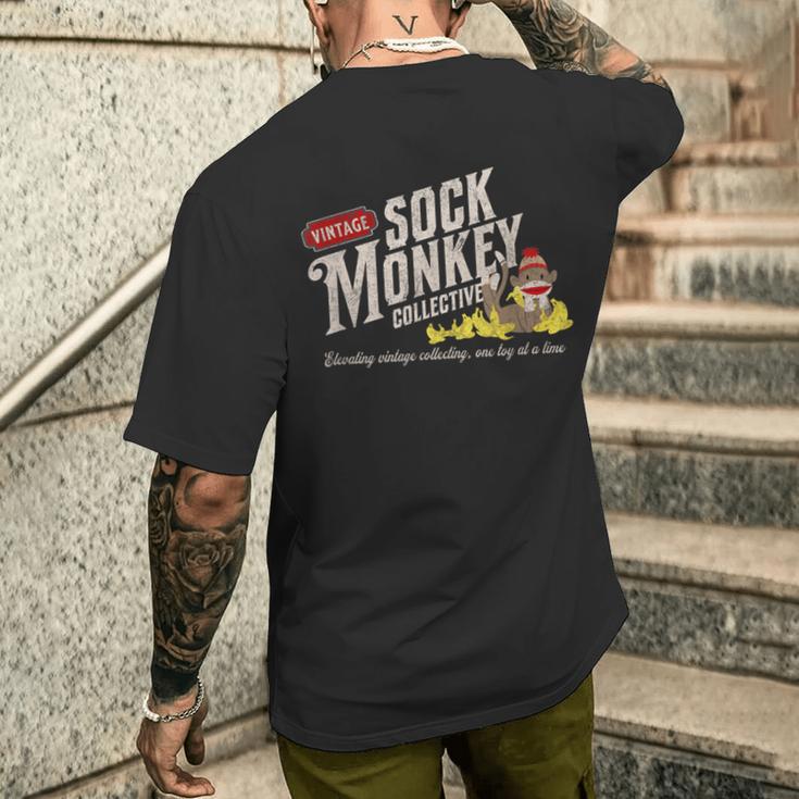 ヴィンテージ ソック モンキー コレクティブ キュート ソック モンキー メンズTシャツ バックプリント 彼への贈り物
