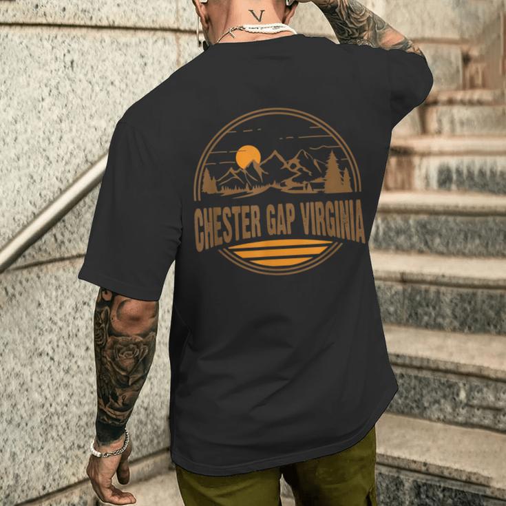 ヴィンテージ チェスターギャップ バージニアマウンテン ハイキングプリント メンズTシャツ バックプリント 彼への贈り物