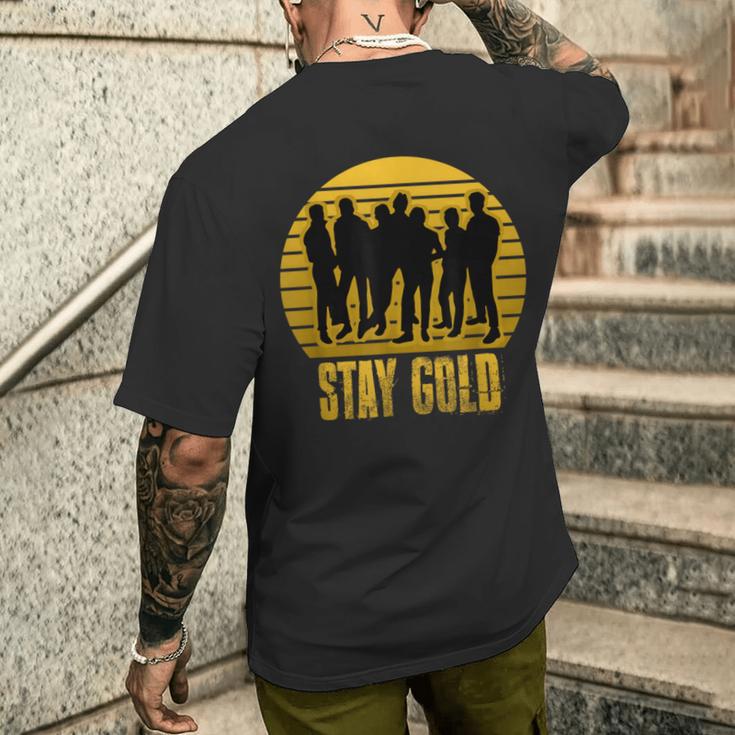 ヴィンテージ レトロ ステイ ゴールド 1983 ポニーボーイ メンズTシャツ バックプリント 彼への贈り物