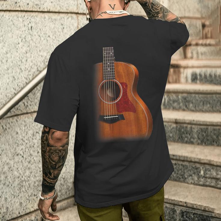 ヴィンテージアコースティックギターtシャツ メンズTシャツ バックプリント 彼への贈り物