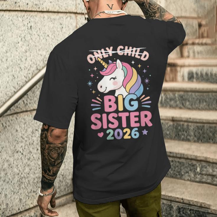 一人っ子に取り消し線を引いたお姉さん 2026 メンズTシャツ バックプリント 彼への贈り物