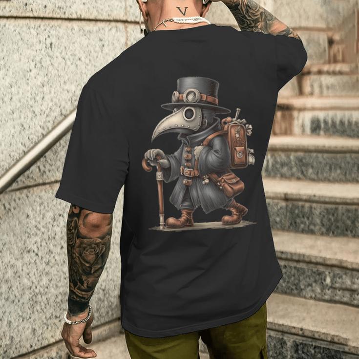 中世のペストマスクコスチューム おかしな医師用 メンズTシャツ バックプリント 彼への贈り物