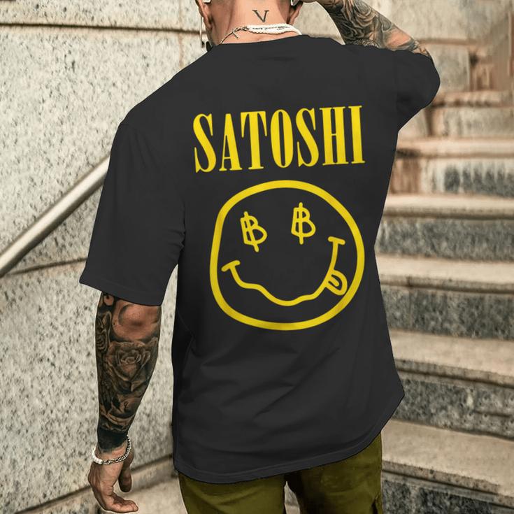 中本聡 イエロースマイル メンズTシャツ バックプリント 彼への贈り物