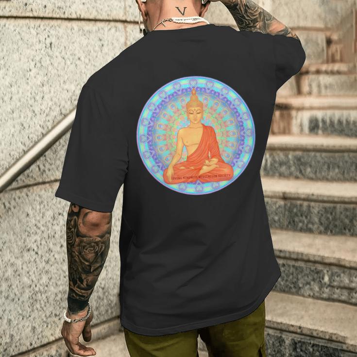 仏 マインドフルネス 仏前 ガウタマ仏教 愛 優しさ 長袖tシャツ メンズTシャツ バックプリント 彼への贈り物