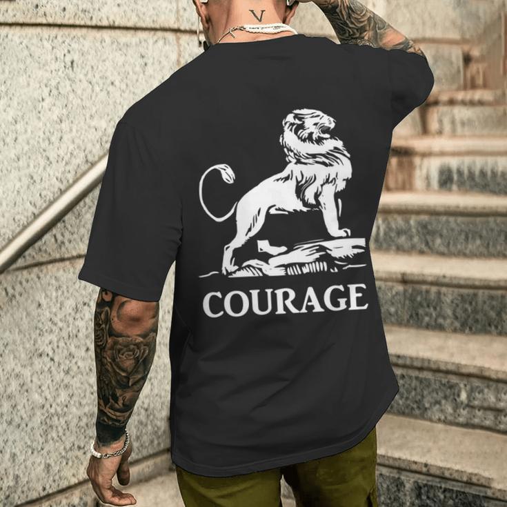 勇気を持って 長袖tシャツ メンズTシャツ バックプリント 彼への贈り物