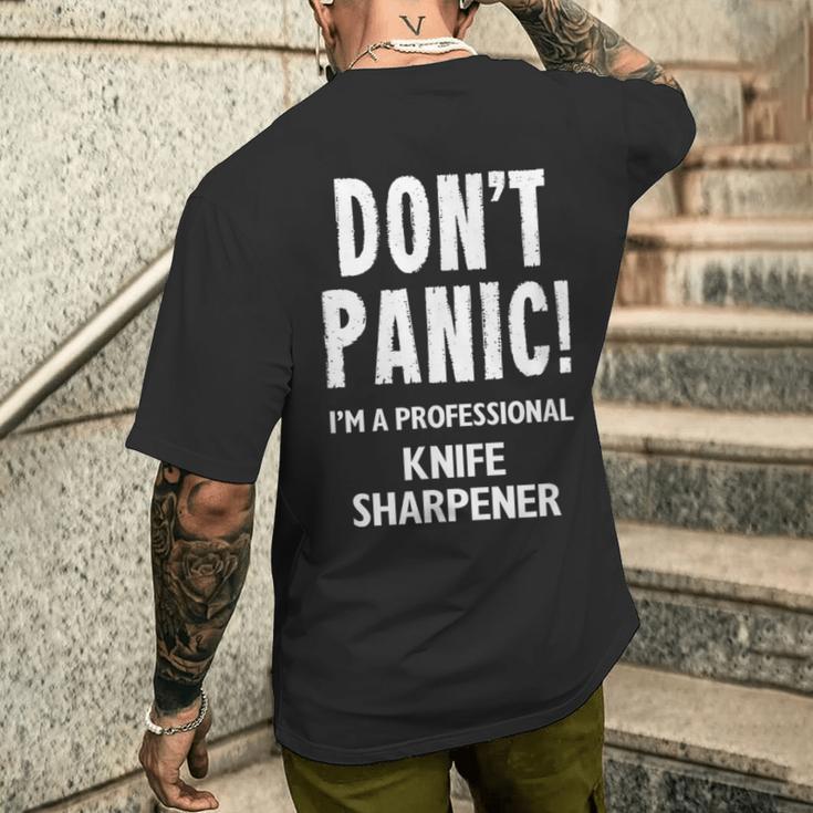 包丁研ぎ器 メンズTシャツ バックプリント 彼への贈り物