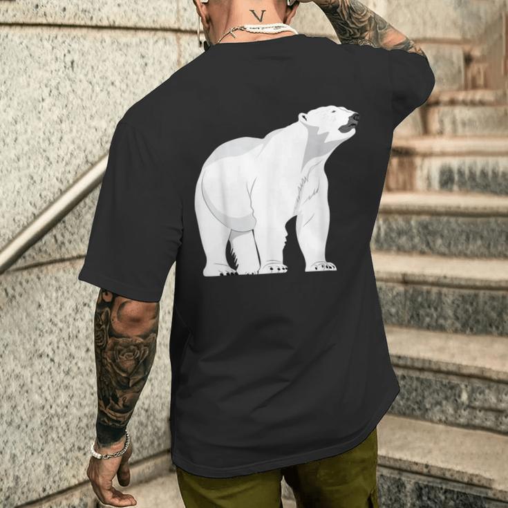 北極グマ メンズTシャツ バックプリント 彼への贈り物