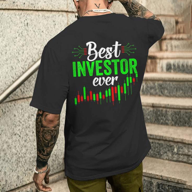 史上最高の投資家 株式 投資する 株主 投資について メンズTシャツ バックプリント 彼への贈り物