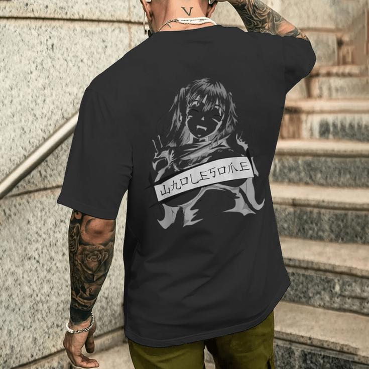 変態アニメ仙界 変態 あえがお 和風 メンズTシャツ バックプリント 彼への贈り物
