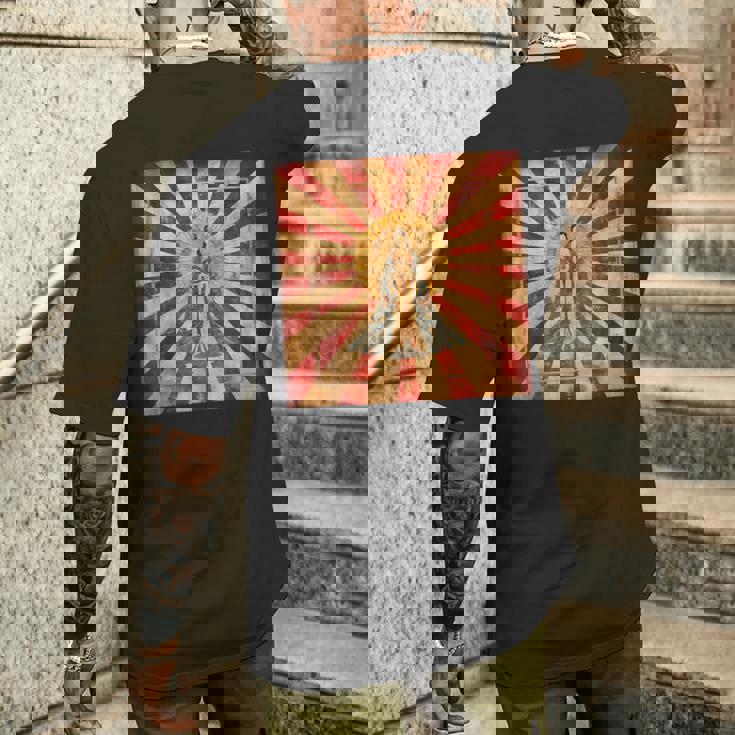 天照 女神 昇る太陽 日本神話 メンズTシャツ バックプリント 彼への贈り物