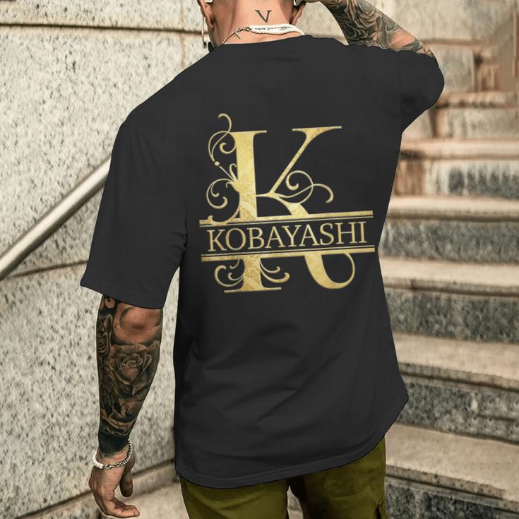 小林 名前 メンズTシャツ バックプリント 彼への贈り物