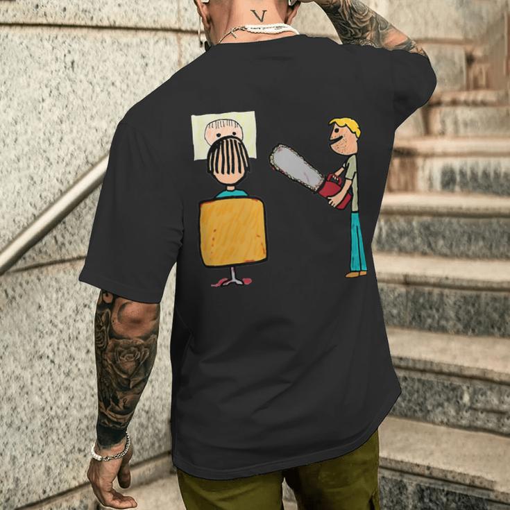 怖い床屋スウィーニートッド メンズTシャツ バックプリント 彼への贈り物