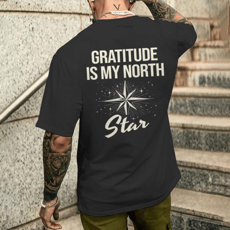 感謝の気持ち 私の北極星 天体観測 宇宙研究 長袖tシャツ メンズTシャツ バックプリント 彼への贈り物