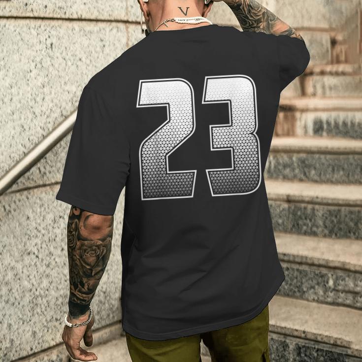 数字 23 二十三 メンズTシャツ バックプリント 彼への贈り物