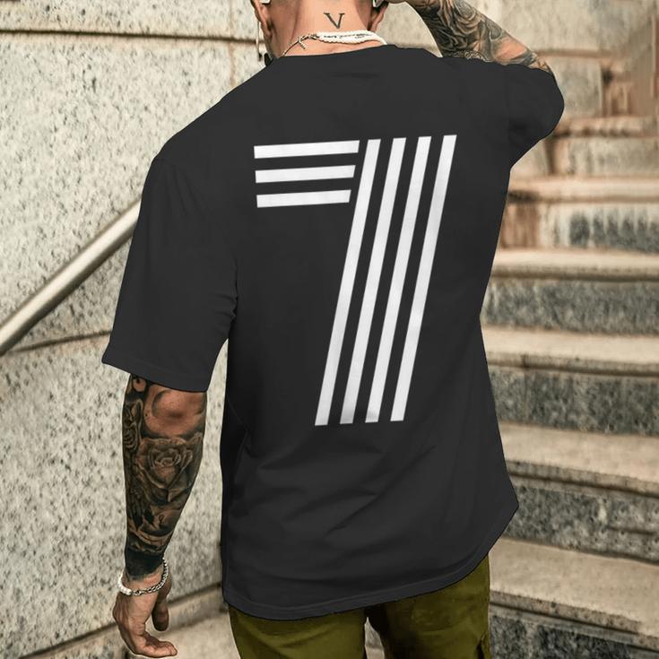 数字 7 ラッキーナンバーセブン メンズTシャツ バックプリント 彼への贈り物