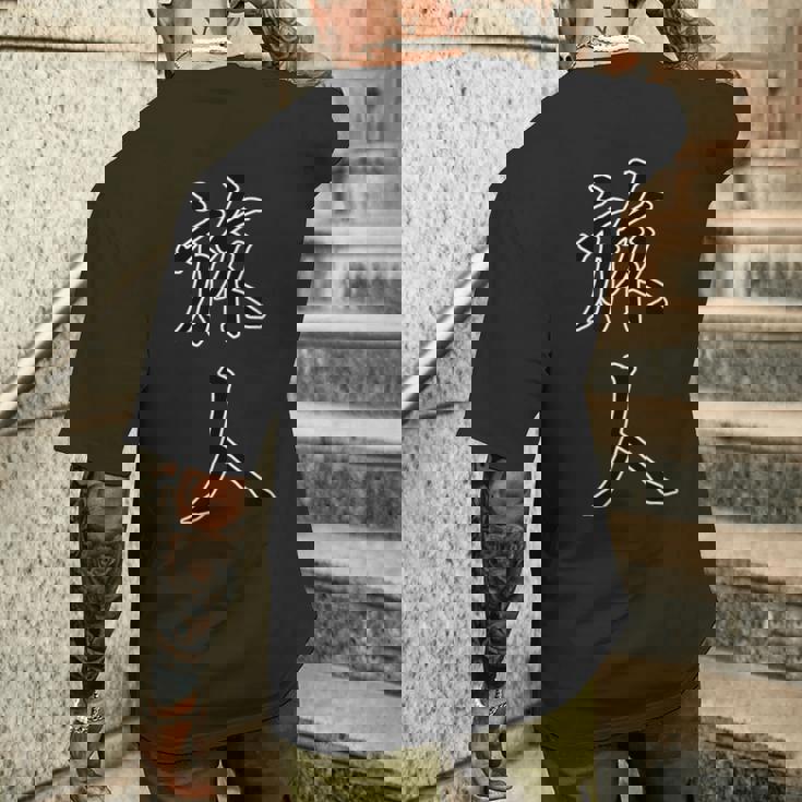 旅人 たびびと【 漢字デザイン 】毛筆 メッセージ・面白 メンズTシャツ バックプリント 彼への贈り物