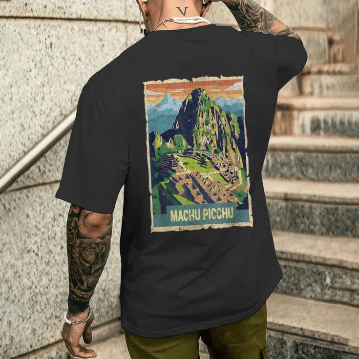 旅行 ペルー リマ マチュピチュ クスコ 家族 バケーション お土産 メンズTシャツ バックプリント 彼への贈り物